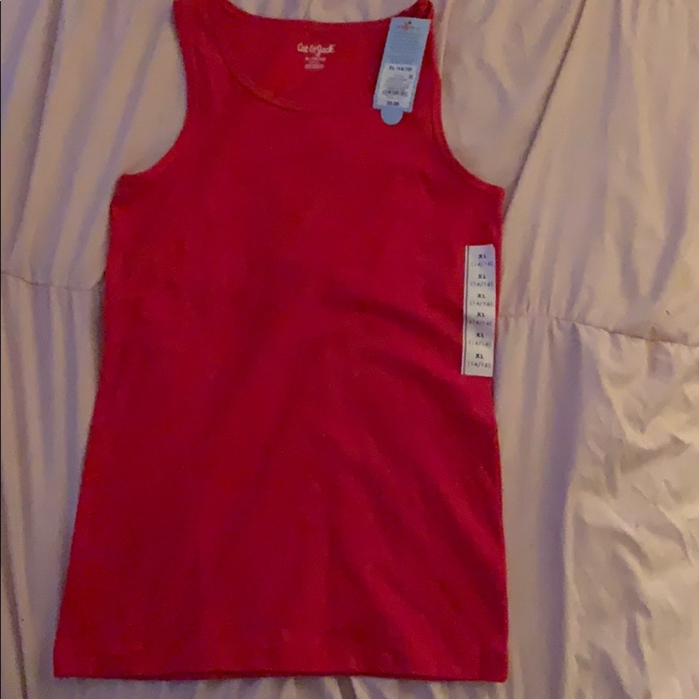 Red tank top